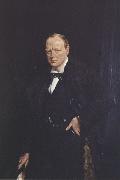 Sir William Orpen Winston Churchill oil on canvas